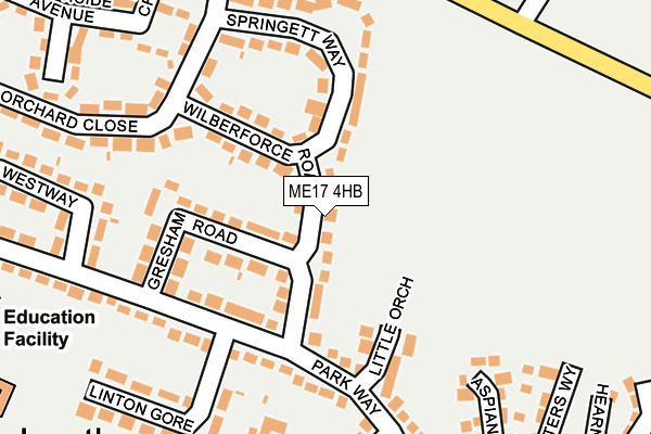 ME17 4HB map - OS OpenMap – Local (Ordnance Survey)