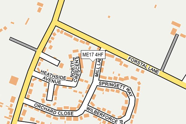 ME17 4HF map - OS OpenMap – Local (Ordnance Survey)