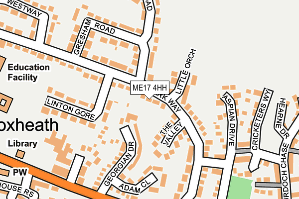 ME17 4HH map - OS OpenMap – Local (Ordnance Survey)