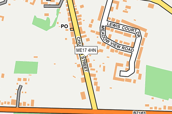 ME17 4HN map - OS OpenMap – Local (Ordnance Survey)