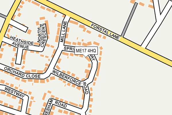 ME17 4HQ map - OS OpenMap – Local (Ordnance Survey)