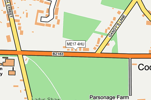 ME17 4HU map - OS OpenMap – Local (Ordnance Survey)