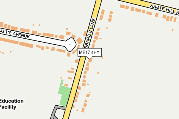 ME17 4HY map - OS OpenMap – Local (Ordnance Survey)