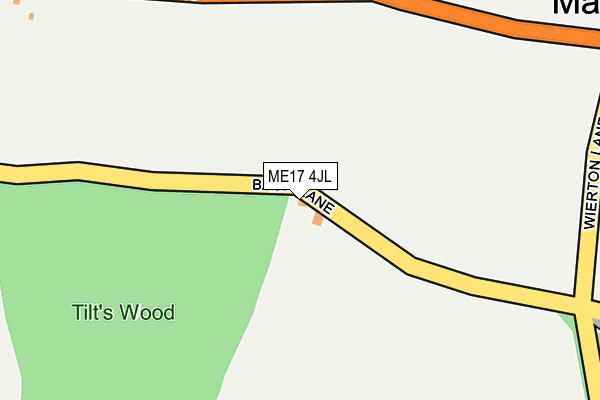 ME17 4JL map - OS OpenMap – Local (Ordnance Survey)