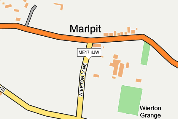 ME17 4JW map - OS OpenMap – Local (Ordnance Survey)