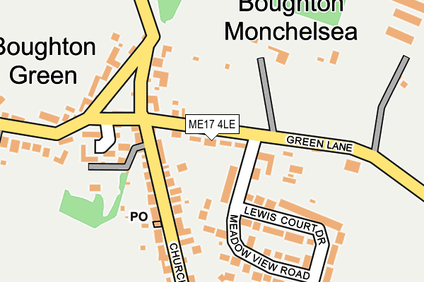 ME17 4LE map - OS OpenMap – Local (Ordnance Survey)