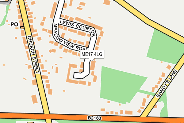 ME17 4LG map - OS OpenMap – Local (Ordnance Survey)
