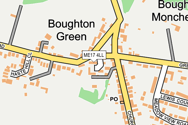 ME17 4LL map - OS OpenMap – Local (Ordnance Survey)