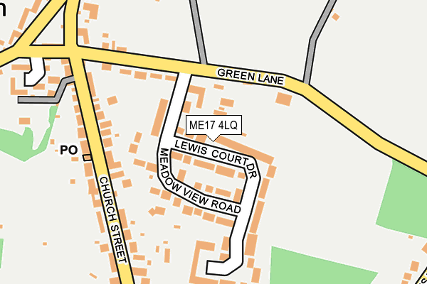 ME17 4LQ map - OS OpenMap – Local (Ordnance Survey)