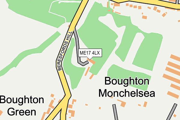 ME17 4LX map - OS OpenMap – Local (Ordnance Survey)