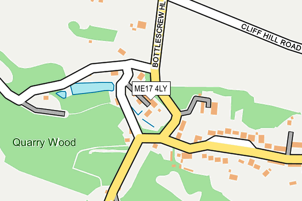 ME17 4LY map - OS OpenMap – Local (Ordnance Survey)