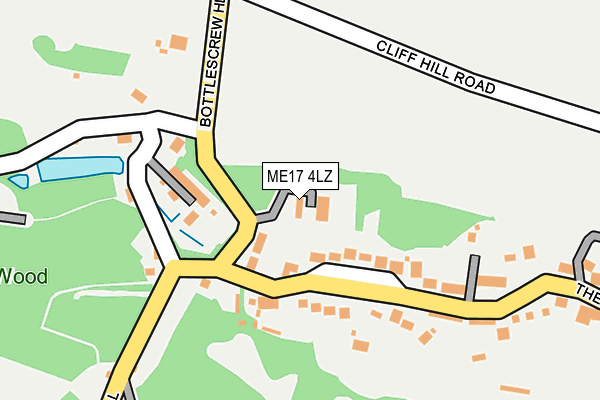 ME17 4LZ map - OS OpenMap – Local (Ordnance Survey)