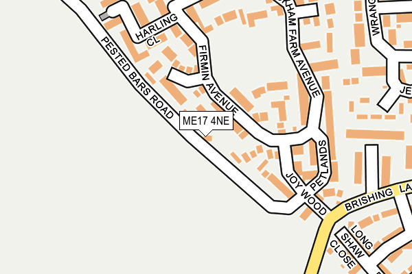 ME17 4NE map - OS OpenMap – Local (Ordnance Survey)