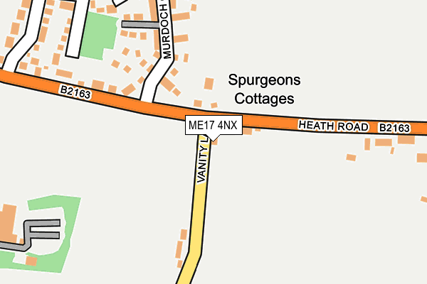 ME17 4NX map - OS OpenMap – Local (Ordnance Survey)