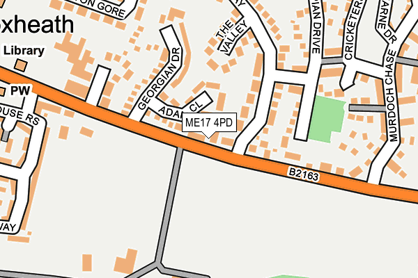 ME17 4PD map - OS OpenMap – Local (Ordnance Survey)