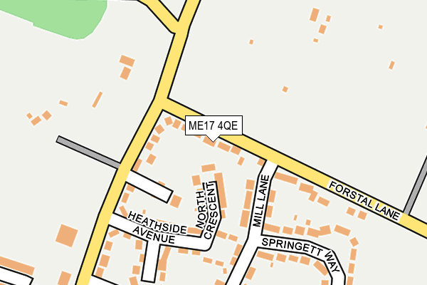 ME17 4QE map - OS OpenMap – Local (Ordnance Survey)