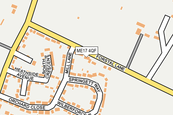 ME17 4QF map - OS OpenMap – Local (Ordnance Survey)