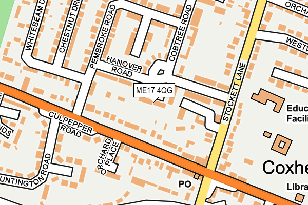 ME17 4QG map - OS OpenMap – Local (Ordnance Survey)