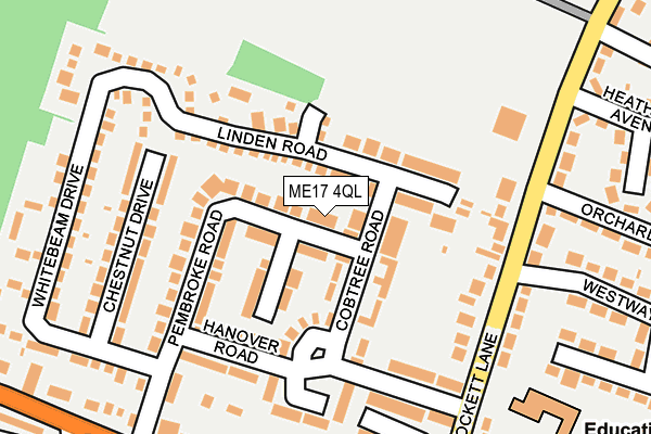 ME17 4QL map - OS OpenMap – Local (Ordnance Survey)
