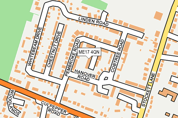 ME17 4QN map - OS OpenMap – Local (Ordnance Survey)
