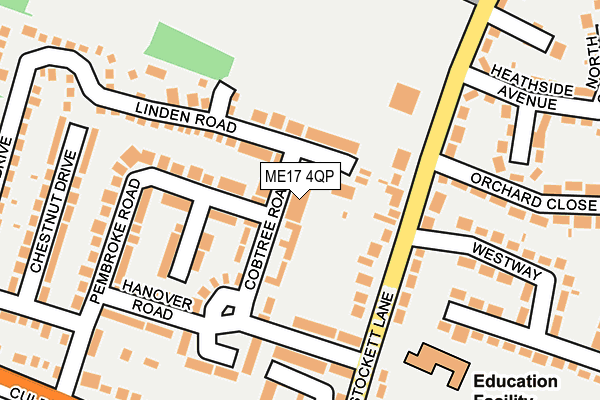 ME17 4QP map - OS OpenMap – Local (Ordnance Survey)