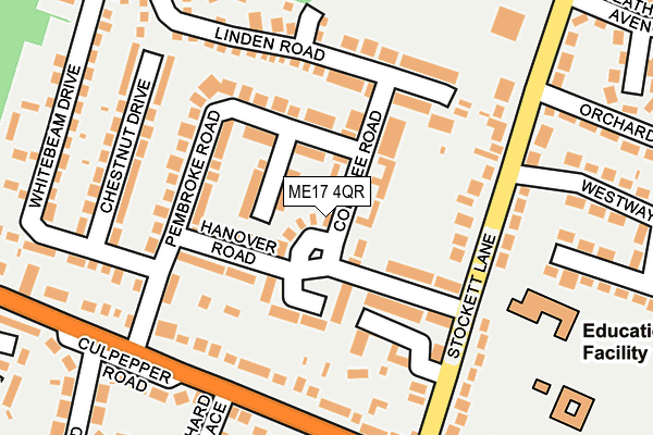 ME17 4QR map - OS OpenMap – Local (Ordnance Survey)