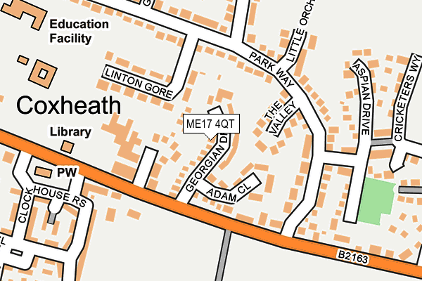 ME17 4QT map - OS OpenMap – Local (Ordnance Survey)