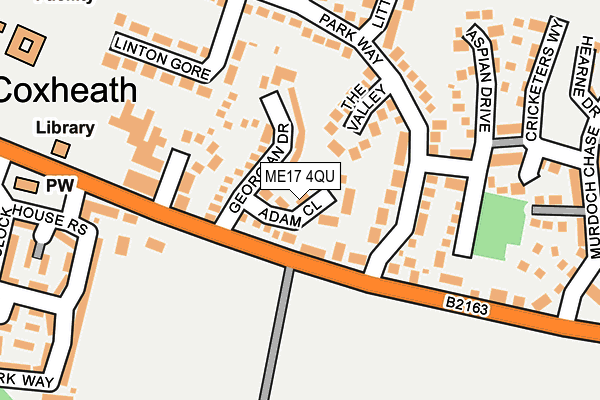 ME17 4QU map - OS OpenMap – Local (Ordnance Survey)