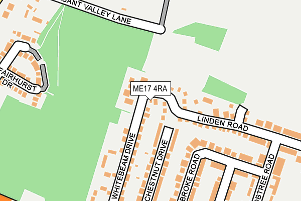 ME17 4RA map - OS OpenMap – Local (Ordnance Survey)