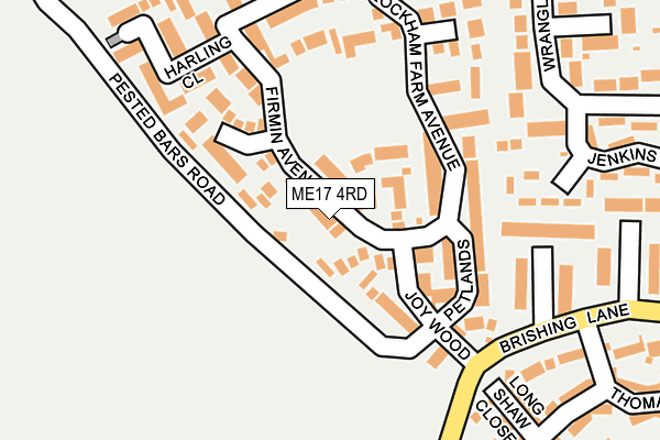 ME17 4RD map - OS OpenMap – Local (Ordnance Survey)