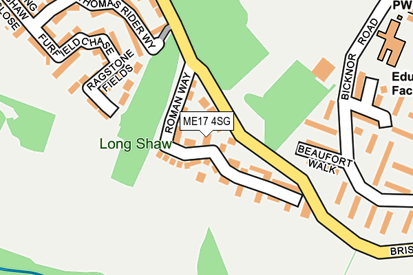ME17 4SG map - OS OpenMap – Local (Ordnance Survey)