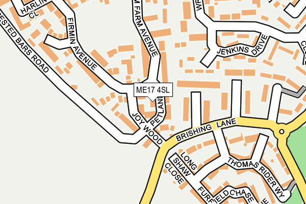 ME17 4SL map - OS OpenMap – Local (Ordnance Survey)
