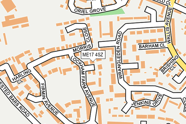 ME17 4SZ map - OS OpenMap – Local (Ordnance Survey)