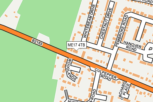ME17 4TB map - OS OpenMap – Local (Ordnance Survey)