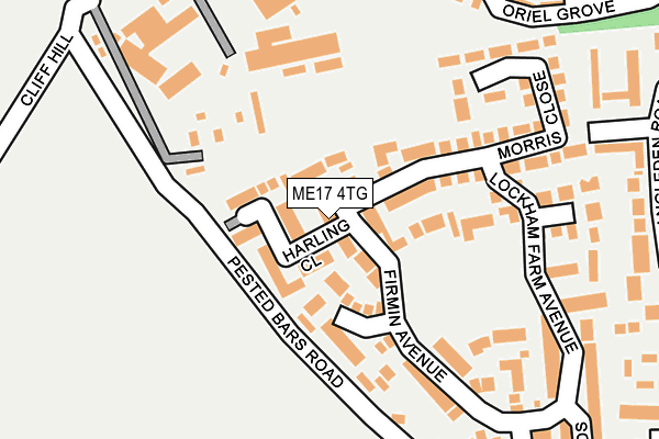 ME17 4TG map - OS OpenMap – Local (Ordnance Survey)