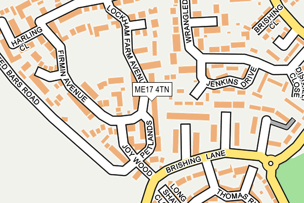 ME17 4TN map - OS OpenMap – Local (Ordnance Survey)