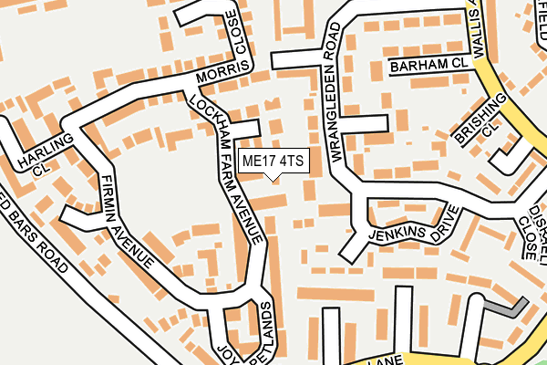 ME17 4TS map - OS OpenMap – Local (Ordnance Survey)
