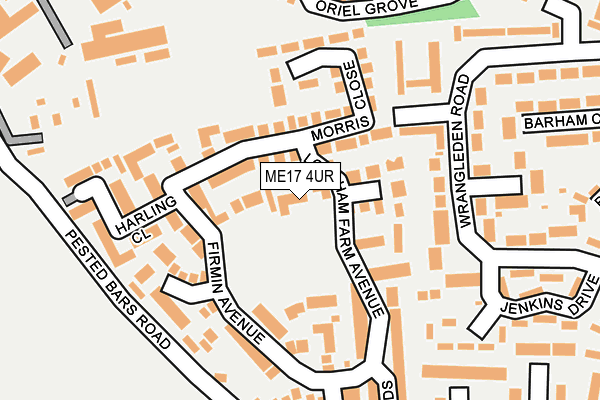 ME17 4UR map - OS OpenMap – Local (Ordnance Survey)