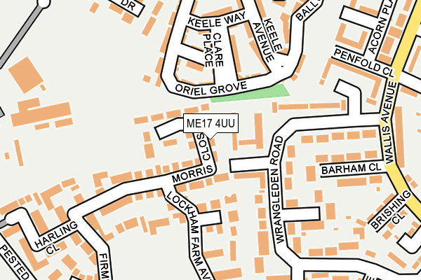 ME17 4UU map - OS OpenMap – Local (Ordnance Survey)