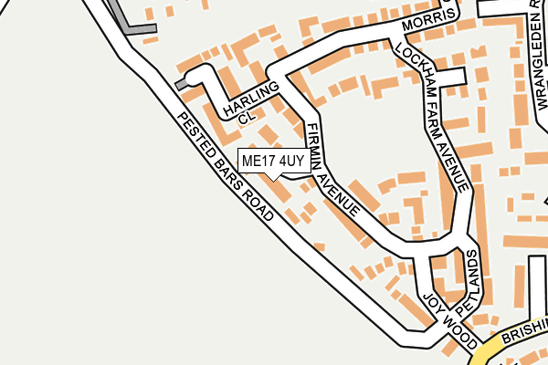 ME17 4UY map - OS OpenMap – Local (Ordnance Survey)