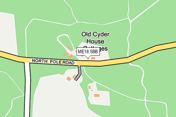 ME18 5BB map - OS OpenMap – Local (Ordnance Survey)