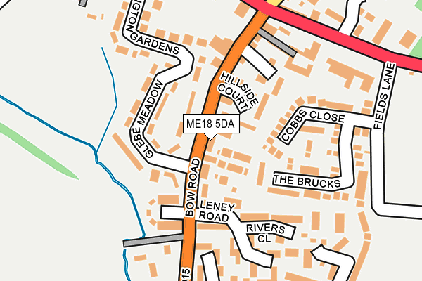 ME18 5DA map - OS OpenMap – Local (Ordnance Survey)