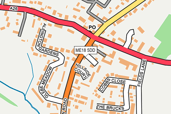 ME18 5DD map - OS OpenMap – Local (Ordnance Survey)