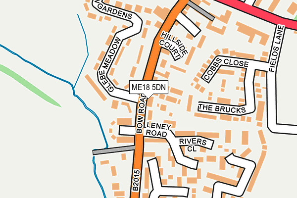 ME18 5DN map - OS OpenMap – Local (Ordnance Survey)