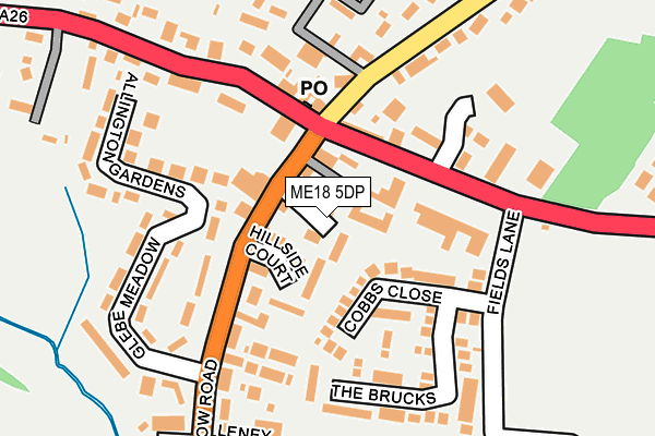 ME18 5DP map - OS OpenMap – Local (Ordnance Survey)