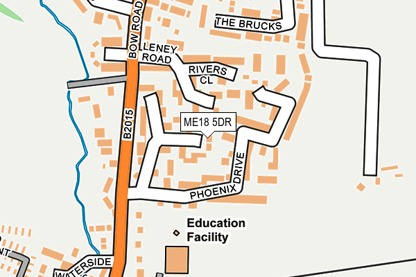 ME18 5DR map - OS OpenMap – Local (Ordnance Survey)