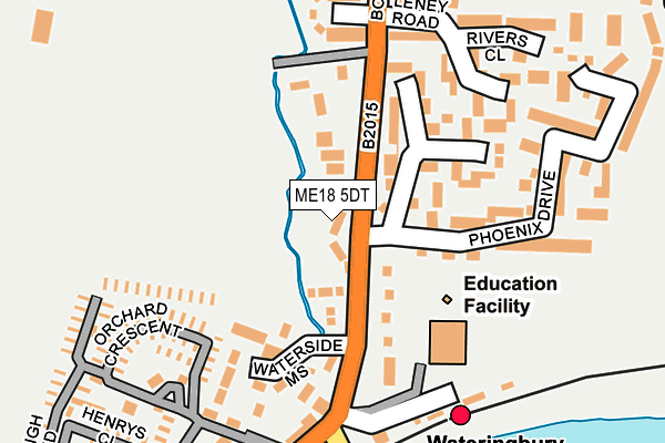 ME18 5DT map - OS OpenMap – Local (Ordnance Survey)