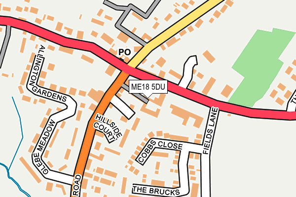 ME18 5DU map - OS OpenMap – Local (Ordnance Survey)
