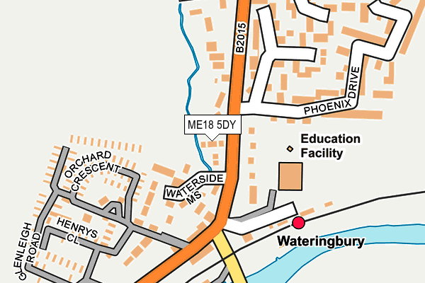 ME18 5DY map - OS OpenMap – Local (Ordnance Survey)