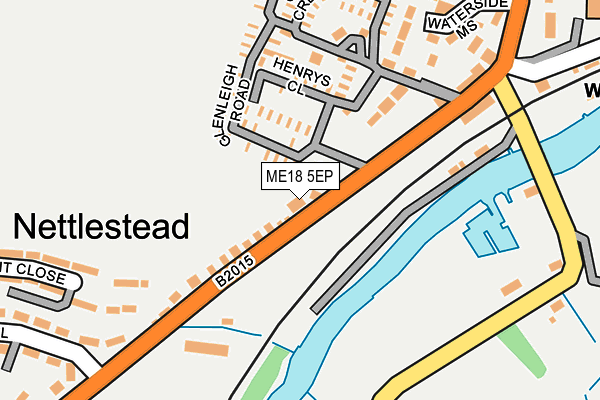 ME18 5EP map - OS OpenMap – Local (Ordnance Survey)